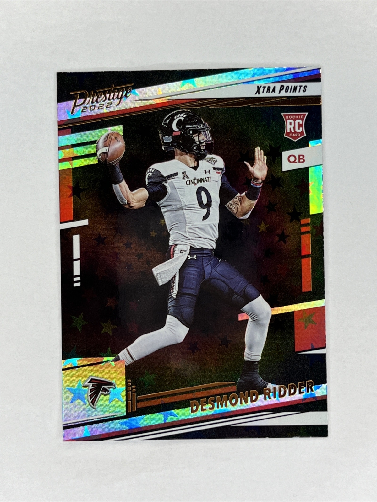2022 Prestige Xtra Points Astral #304 Desmond Ridder RC Rookie Falcons