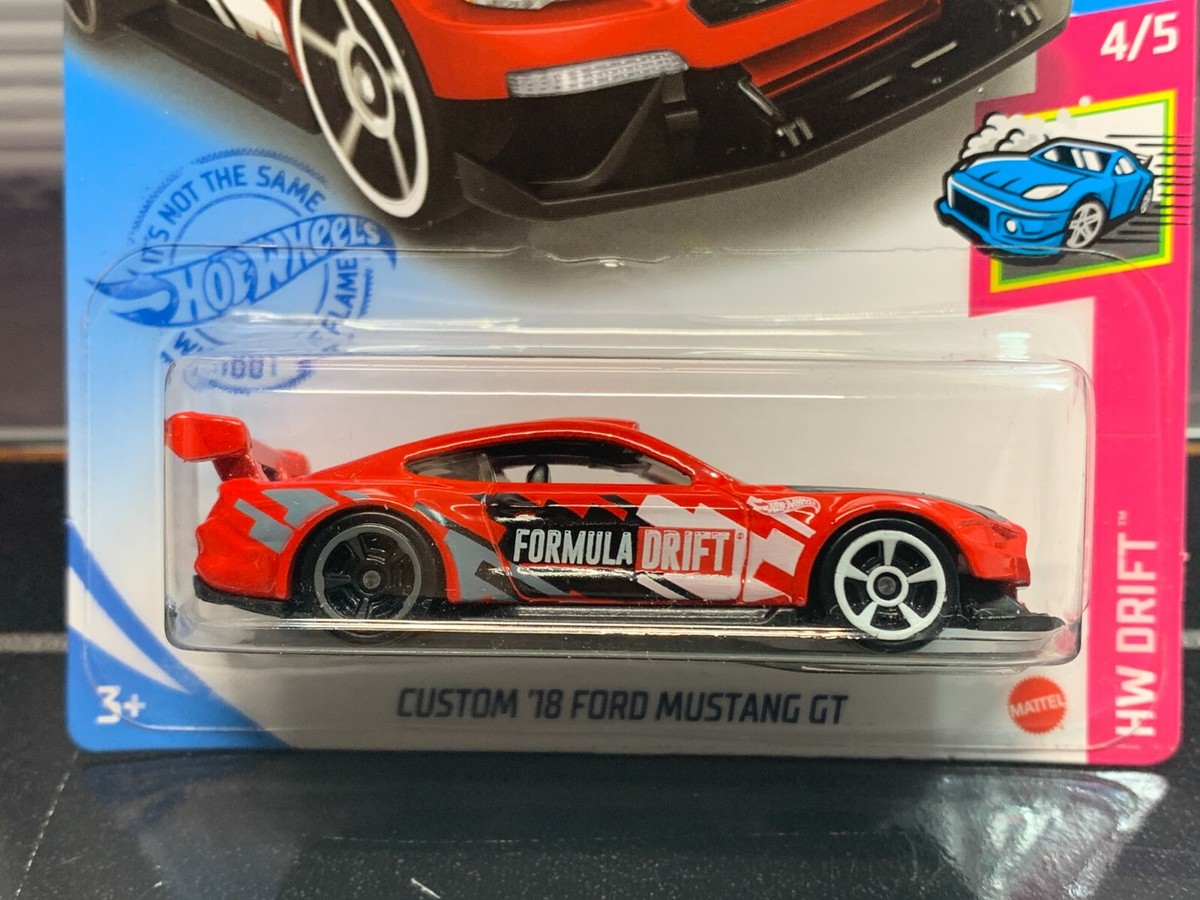 Hot Wheels Custom '18 Ford Mustang GT Red 2021 Formula Drift HW
