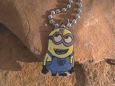 Custom Minion Charm on 18" Ball Chain Necklace