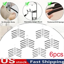 5-Layer Clothes Hangers 5 in 1 Sweater Shirt Hanger for Shirts Space pack of 6