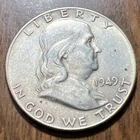 *SPECIAL* 1949 Franklin Half Dollar Full Bell Lines Actual Coin.Higher grade $33
