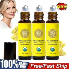 1/3X Silk Road Organic Helichrysum Italicum Essential Oil Roll On, Aromatherapy~