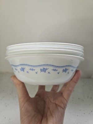 4 Bowls Corelle Corning Morning Blue