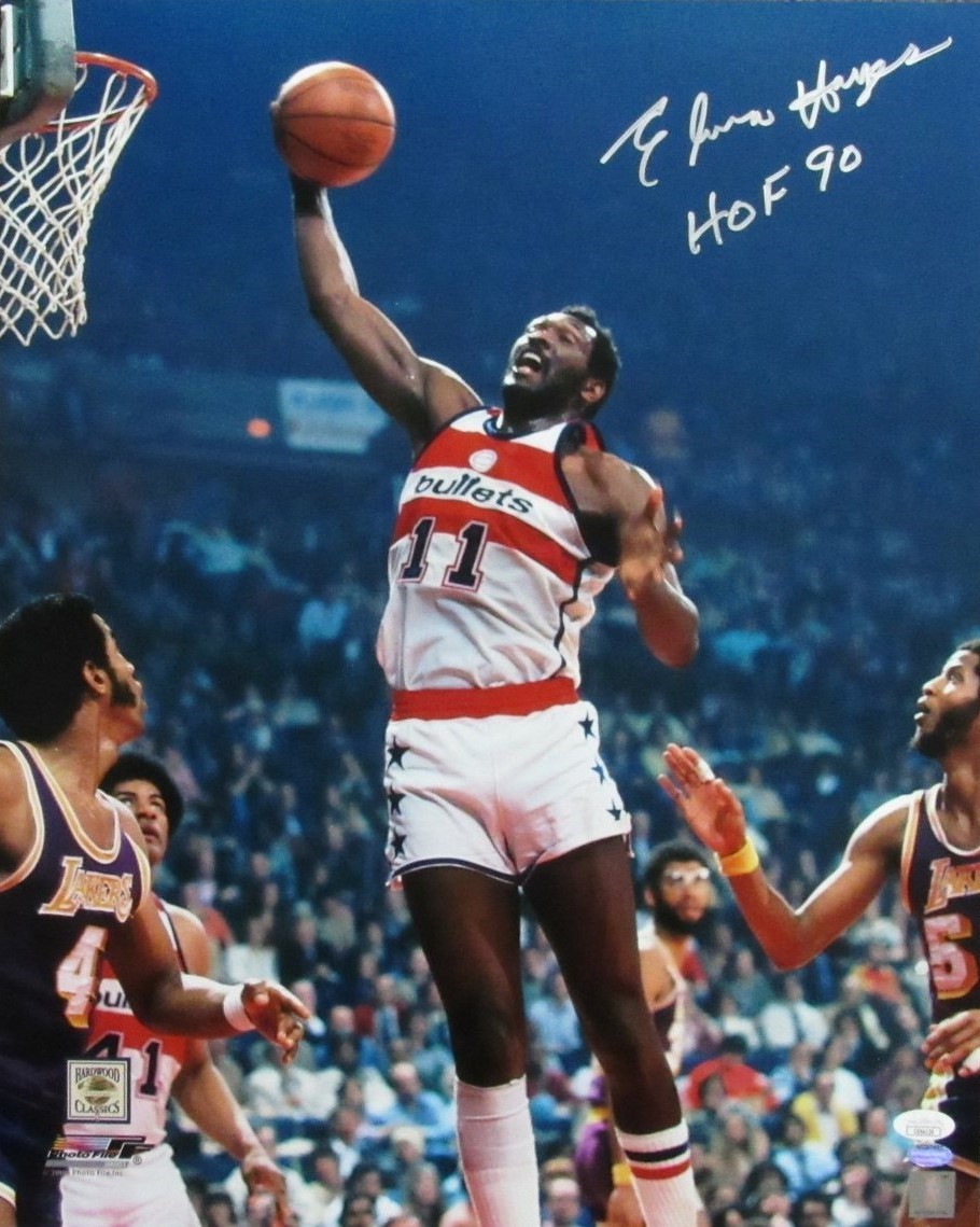 Elvin Hayes HOF Autographed Signed 16x20 Photo Washington Bullets JSA 196400 