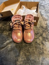 Sperry Girls Saltwater Duck Boots Blush Pink Size 7 in toddler's