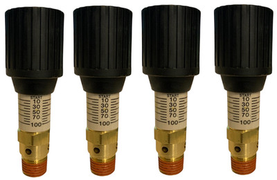 4PK Control Devices 1/4'' Variable Pressure Relief Valve 0-100 psi Adjustable