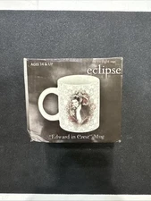 The Twilight Saga Eclipse Edward Cullen Coffee Tea Mug Crest Damask Print 2010