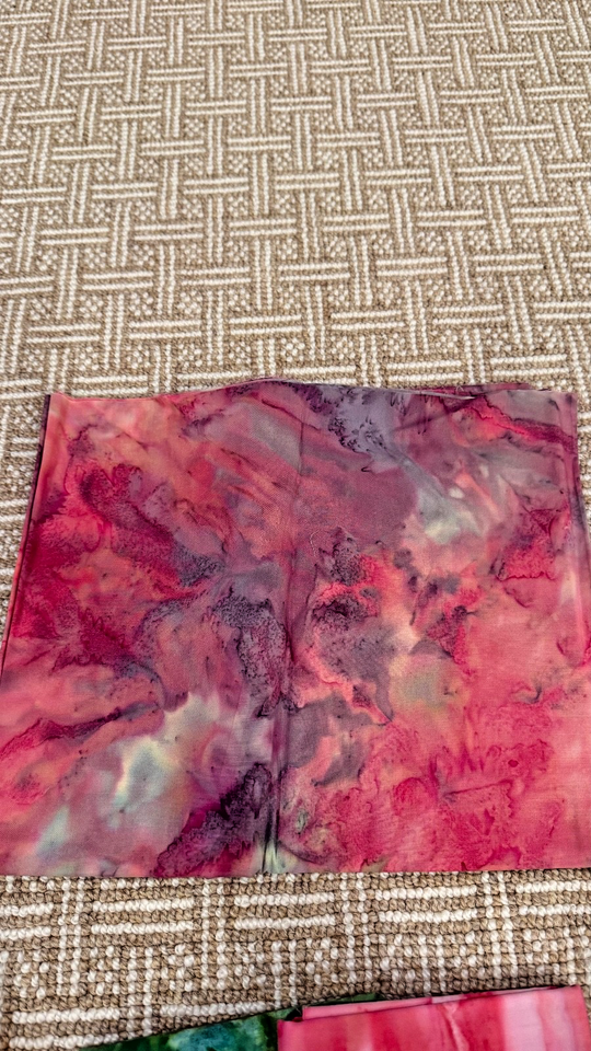 Retro Batik Vintage Artisan Batik Quilting Fabric, Hand-dyed cotton, 4 yds total | eBay
