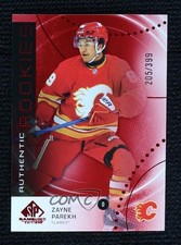 2025 Upper Deck SP Game Used Authentic Rookies Red /399 Zayne Parekh #AR-ZP 0c3