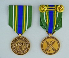 KOREA DEFENSE SERVICE MEDAL -Full size with holder bar - Made in USA