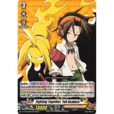 Vanguard TCG Karte D-TTD03/001EN TD Fighting Together, Yoh Asakura SHAMAN KING