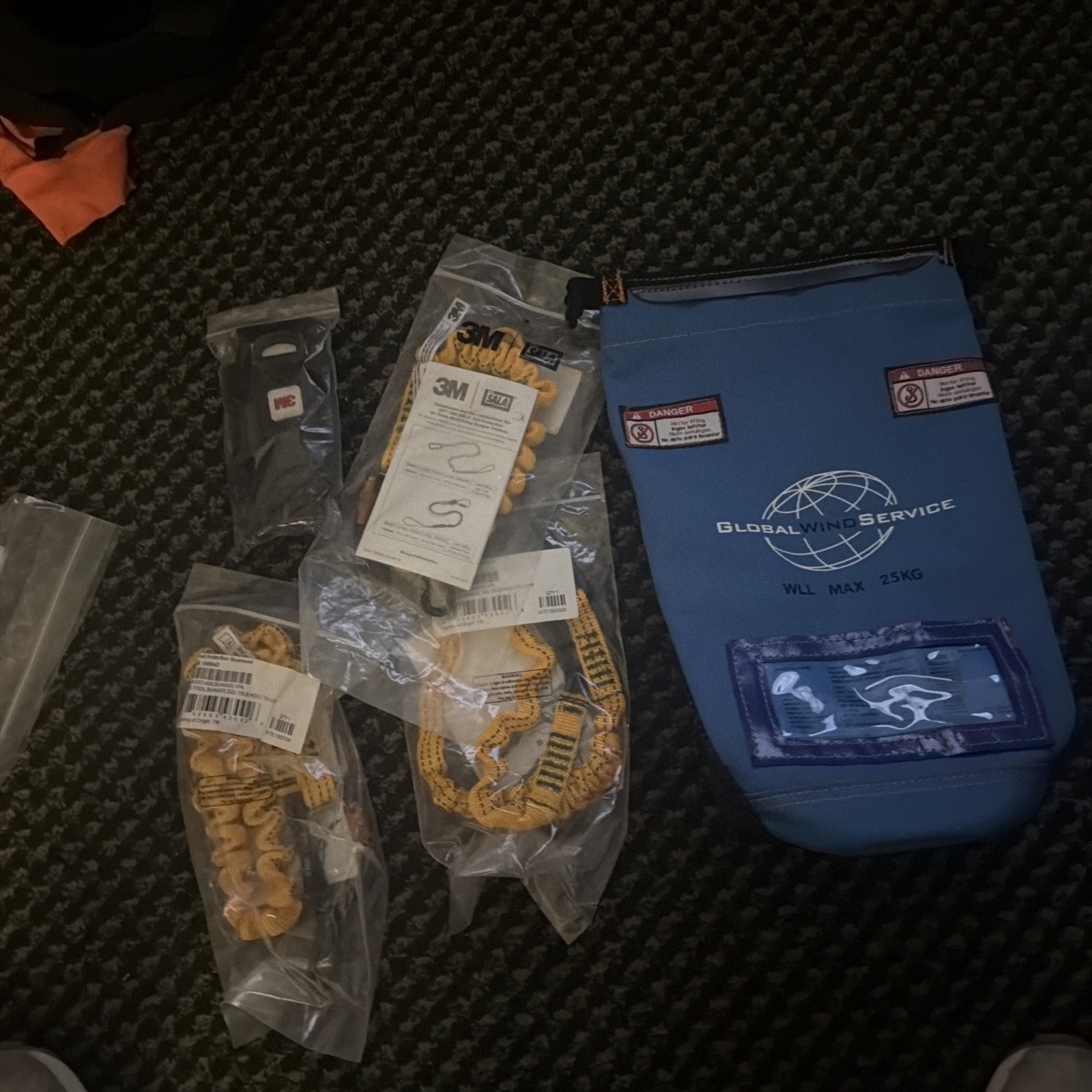 Climb Bag And Tool Lanyards And Radio Holster