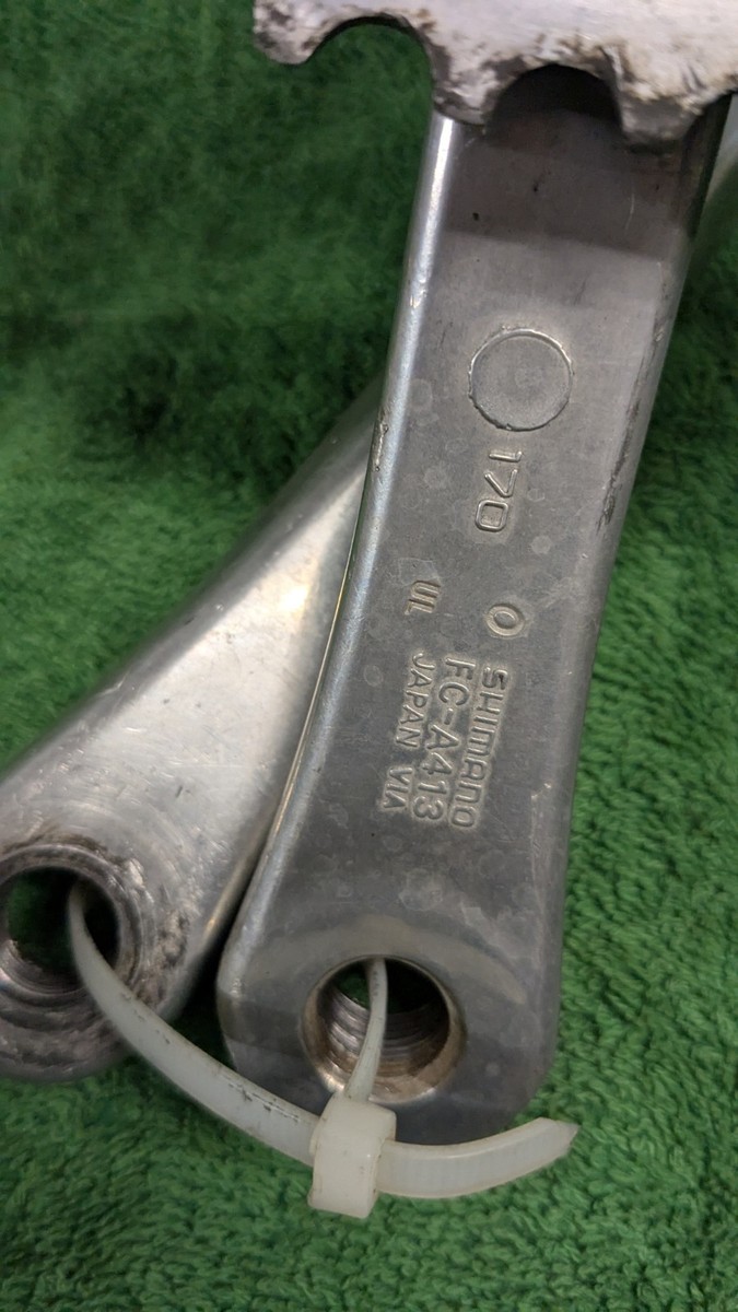 Vintage Shimano RSX A410 Group Set 170mm 2x7 46/36 28.6 Bottom