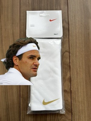 NWD : Roger Federer Nike Bandana  2008 Wimbledon AC1400-128 Gold