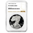1996-P Proof $1 American Silver Eagle NGC PF69UC Brown Label