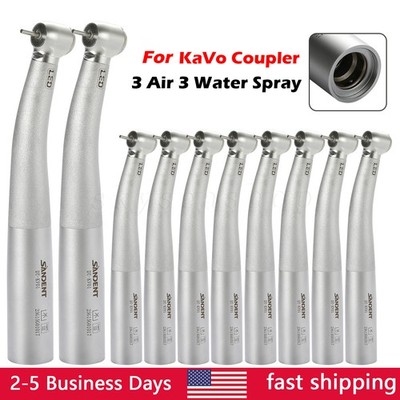 1-10 Dental High Speed Handpiece Air Turbine Fiber Optic Fit KaV Coupling 6 Pin