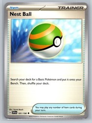 Nest Ball 181/198 Scarlet & Violet Base Set