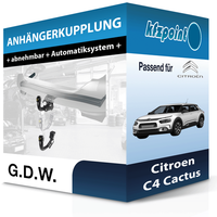 FüR Citroen C4 Cactus 04.2018-Jetzt G.D.W. AnhäNgerkupplung Abnehmbar Neu