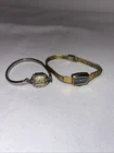 2 Watches 4parts Vintage 60s Bulova Ladies Watch Stretch Band  And Timex Watch
