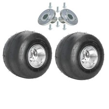 2PC 11x7.10-5 Slick Rear Wheel Tire Rim  Axle Hub for Go Karting Buggy ATV Quad