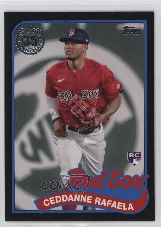2024 Series 1 1989 Topps Baseball Black 282/299 Ceddanne Rafaela Rookie RC 1cc7