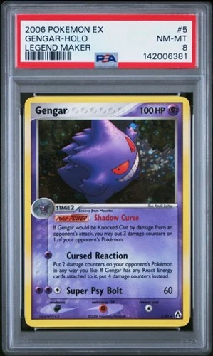 Gengar #5 - [Graded PSA 8] Legend Maker (LM)