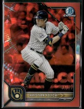 Christian Yelich 2022 Bowman Chrome Sapphire /75 Orange #31 Brewers