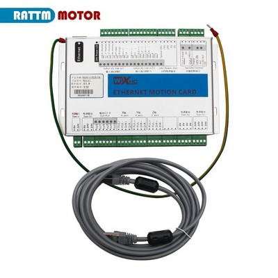 US SHIP】MK4-ET CNC Motion Control Card 4 Axis Mach3 Ethernet Port Breakout Board