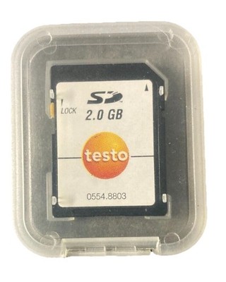 NEW Testo 0554 8803 Data Logger SD Memory Card - New   Open box