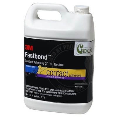 3M 21186 Fastbond 30NF Contact Adhesive Green Water-Based 1 Gallon Can
