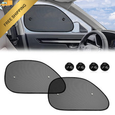 2 Pack Car Window Shade, Universal Side Cling Sunshade for Baby, Black