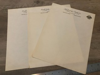 Powell Candy & Vending Co Oil City PA Letterhead Letter lot of 3