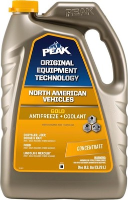 Extended Life Gold Antifreeze Coolant 1 Gallon Vehicle Use