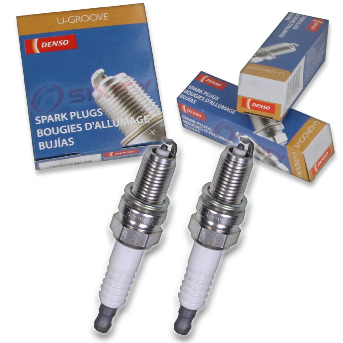 2 pc Denso Standard U-Groove Spark Plug for American IronHorse Stalker 2004 yl