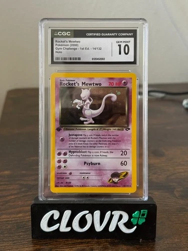 Pokemon Rocket's Mewtwo Gym Challenge 1st Edition Holo Rare #14 CGC 10 Gem Mint