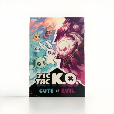 Tic Tac KO Cute vs Evil Card Game  8+ K.O. 2-4 Players Unstable Games/New Sealed