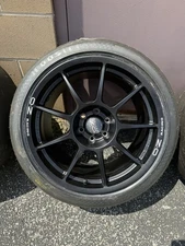 RACING WHEELS AND TIRES - 18” OZ Racing wheels with Hoosier R7 tires