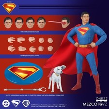 MEZCO One 12 Collective SUPERMAN 2025 figure with KRYPTO Brand New SEALED