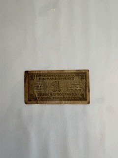 1 Karbowanez 1942 Ukraine Banknoten Papiergeld Geldscheine