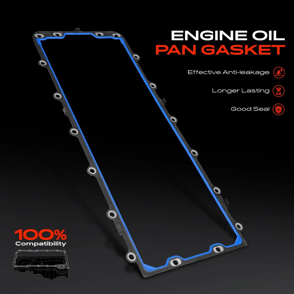 Junta de cárter de aceite de motor para Ford F-250 F-350 F-450 F-550 E-550 Super Duty F-750 Foto 3 de 4