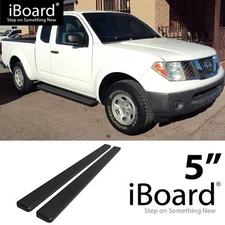 APS Running Board 5in Steel Black Fit Nissan Frontier Equator King Cab 05-25