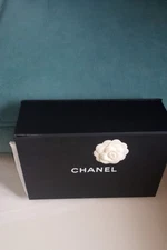Chanel Empty Box with Ribbon and Camellia Flower for Cardholder Read Condition 