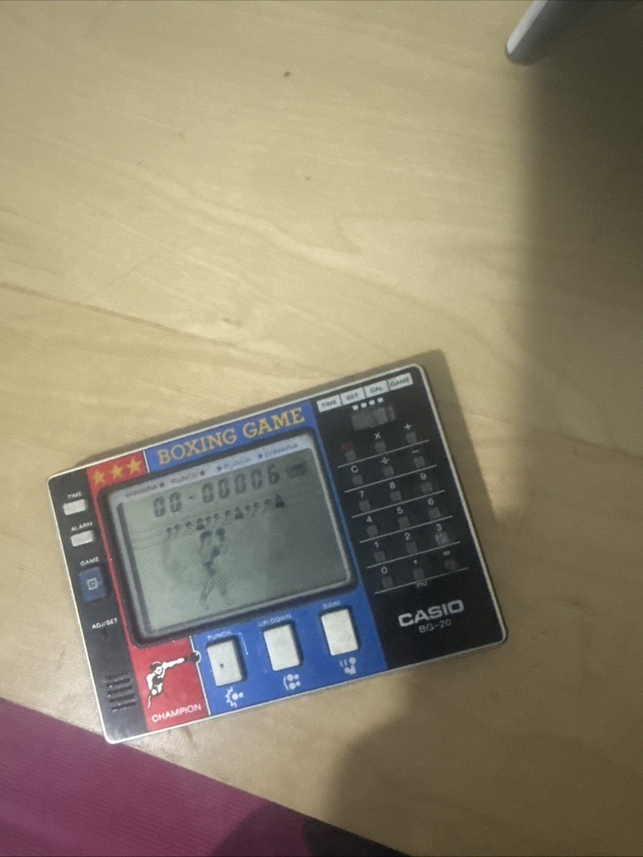 Casio BG 20 - Boxing Game, and Calculator - alarm - vintage game