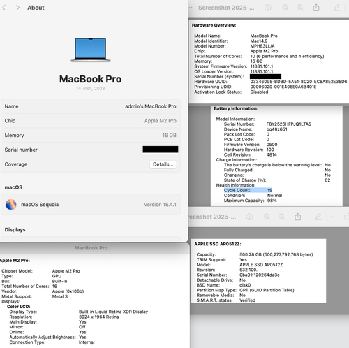 Apple MacBook Pro 2023 14 cali 3,68 GHz M2 Pro 10-rdzeniowy 512 GB 16GB RAM 16C GPU - Zdjęcie 2 z 12