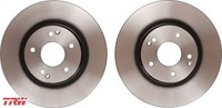 2X Bremsscheibe TRW DF6804 2 Bremsscheiben Vorderachse Vorne FüR Ssangyong