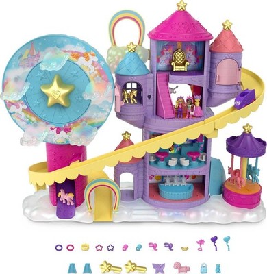Pollyville ArcenCiel Amusement Park Set, Polly MiniFigures, Shani and...