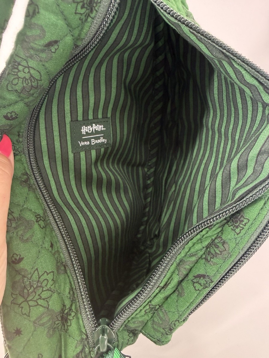 Harry Potter Slytherin Quilted Sling Backpack Green Crossbody Bag NWOT Harry Potter x Vera Bradley Quilted Mini Sling Backpack  main image 4