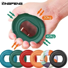 Silicone Finger Grip Ring Hand Strengthener Wrist Trainer Exercise Fitness Tool