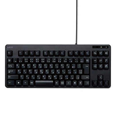 ELECOM Wired Keyboard Membrane Type Compact Size Black TK-FCM103BKNEW