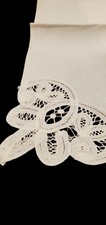 Set 7 Vintage Handmade Linen Battenburg Lace ...